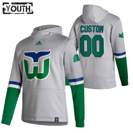 Kinder Eishockey Carolina Hurricanes Custom 2020-21 Reverse Retro Pullover Hooded Sweatshirt